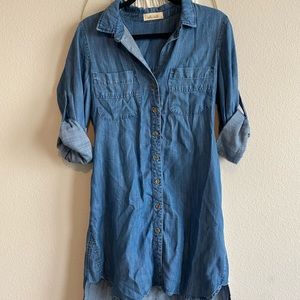 Anthropologie Denim Tunic Dress